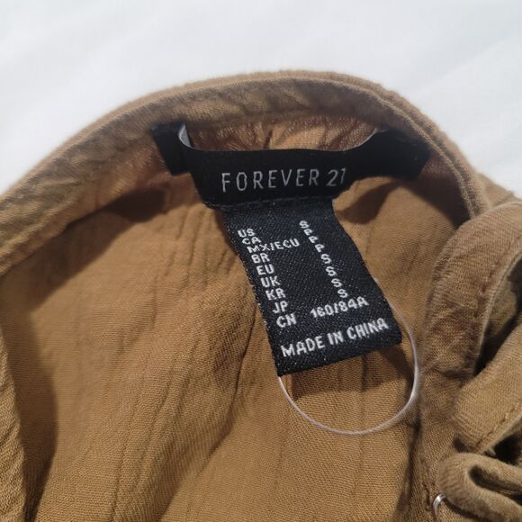 Forever 21 Womens Mini Bodycon Dress Size Small Fairy Brown - Picture 7 of 8